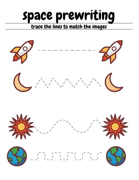 Space Worksheets For Kindergarten