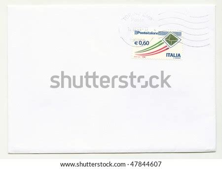 An address is a collection of information, presented in a mostly fixed format, used to give the location of a building, apartment, or other structure or a plot of land, generally using political boundaries and street names as references, along with other identifiers such as house or apartment numbers and organization name. Italy - Circa 2009 : Blank Envelope From Italy, With Stamp. A Stamp Printed In Italy Shows Image ...