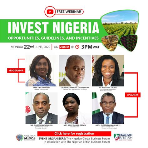 Invest Nigeria Opportunities Guidelines And Incentives Nigerian