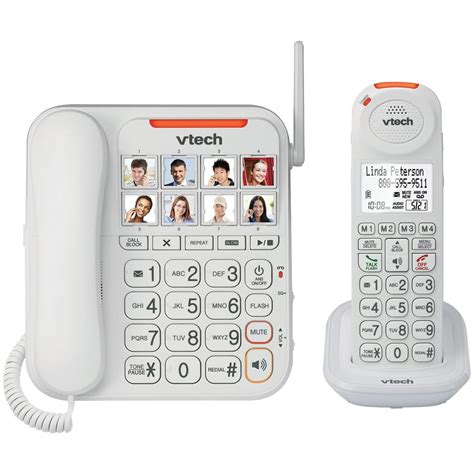 Vtech Vtsn5147 Amplified Cordedcordless Answering System With Big