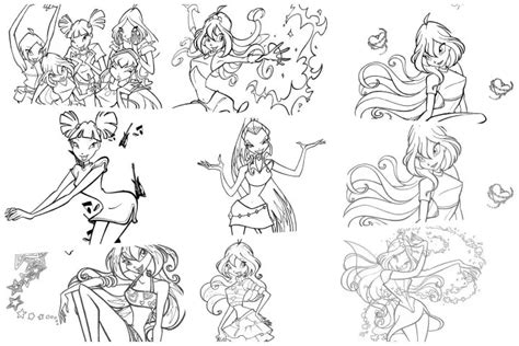 35 Desenhos Winx Club Para Colorir Origamiami Arte Para Toda A Festa