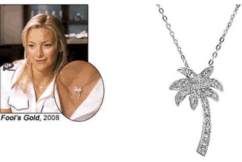 Kate Hudson S Fool S Gold Palm Tree Pendant Necklace Steal The Style