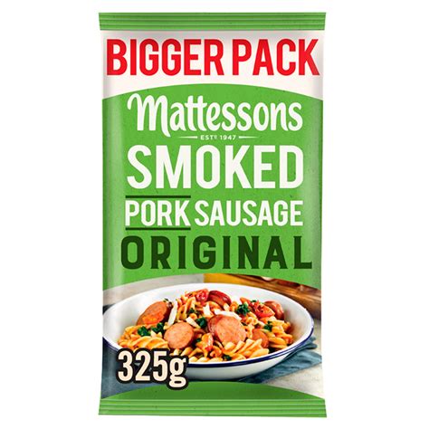Mattessons Smoked Pork Sausage Original 325g Continental Meats