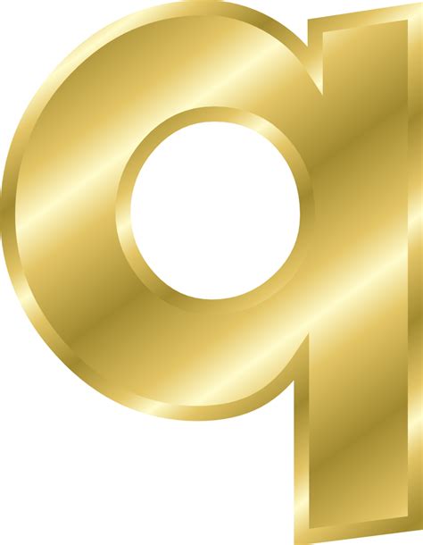 Gold Alphabet Letters Clip Art Transparent