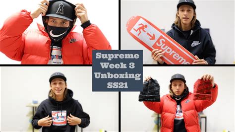 Supreme Week 3 Unboxing Ss21 Youtube