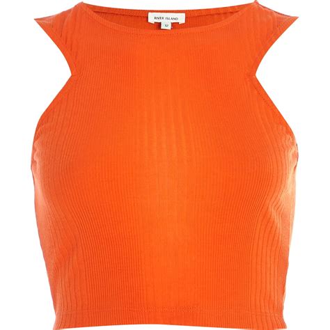 We did not find results for: River island Bright Orange Ribbed Racer Front Crop Top in ...