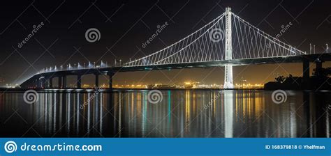 Eastern Span Of San Francisco Oakland Bay Bridge Panoramic View At