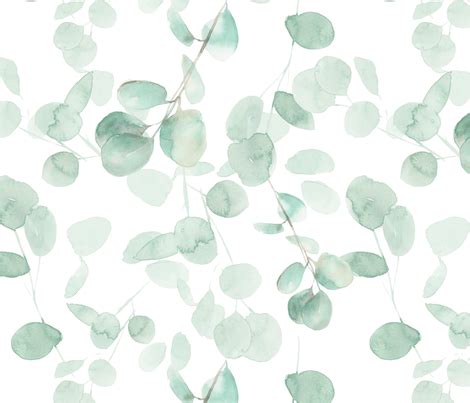 You can also upload and share your favorite aesthetic laptop wallpapers. Colorful fabrics digitally printed by Spoonflower - Watercolor Eucalyptus in 2020 | Watercolor ...