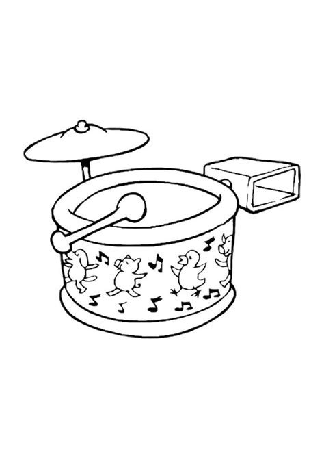 These preschool coloring sheets will introduce new concepts to your child in a fun and stress free manner. Coloring Page drum set - free printable coloring pages