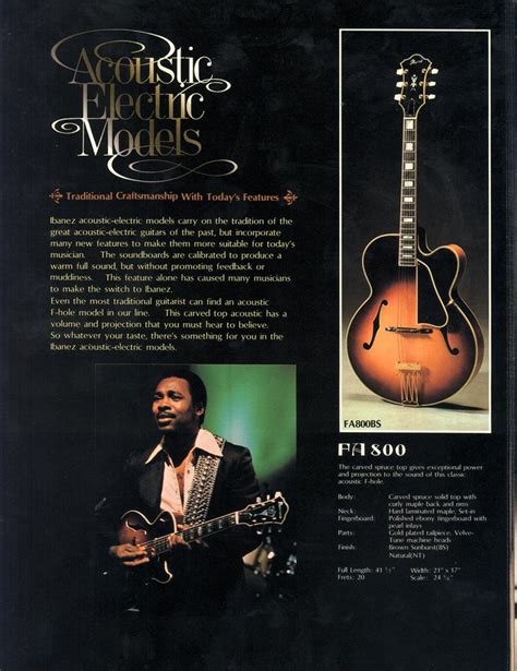 1978 Ibanez Guitar Catalog