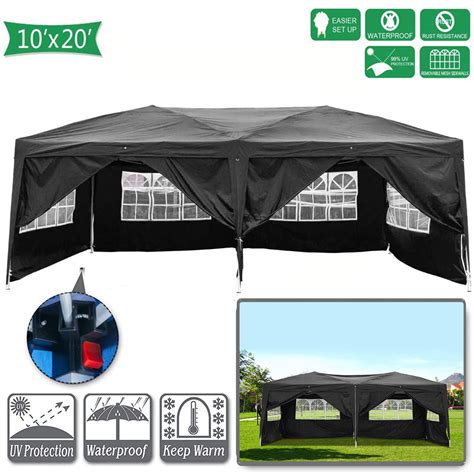 Topcobe 10 X 20 Canopy Tents For Outside Easy Pop Up Canopy Tent