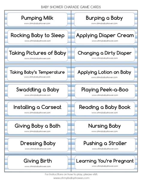 The funny pictionary words for adults or bachelorette pictionary word list or word maker are a good choice as laugh together to create beautiful memories. How to Play Baby Shower Charades - Versoma