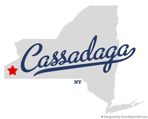 Map Of Cassadaga Ny New York