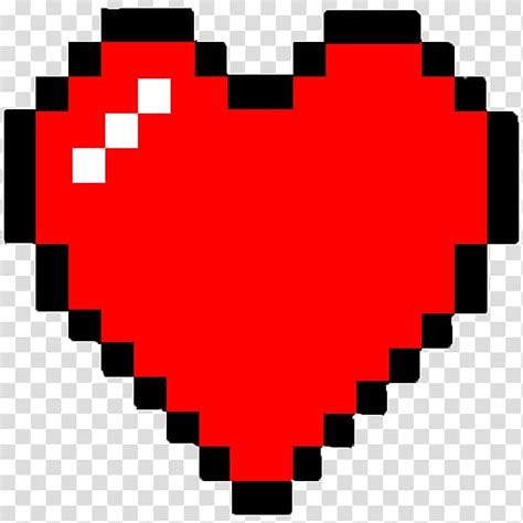 Red Heart Illustration Pixel Art Minecraft Minecraft Transparent