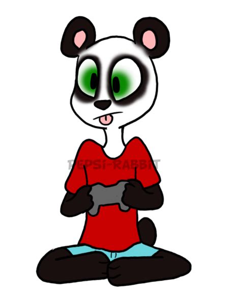 Commish Gamer Panda By Rabbithabit On Deviantart