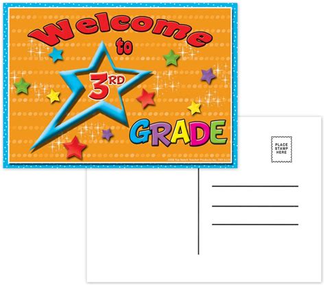Postcards Welcome To 3rd Grade By Top Notch Teacher Products Post