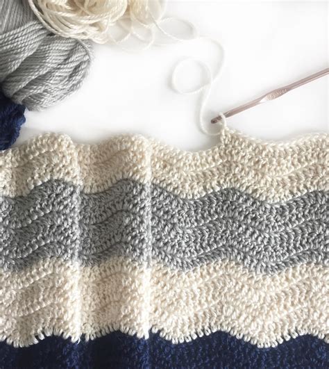 Daisy Farm Crafts Simple Ripple Crochet Blanket