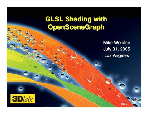 Glsl Shading With Openscenegraph
