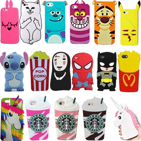 Hot3d Cute Animals Cartoon Soft Silicone Case Cover Skin For Iphone