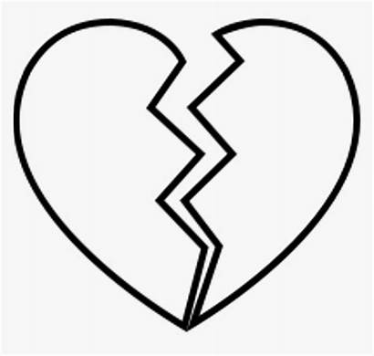 Broken Heart Line Drawing Clipart Corazon Tattoo
