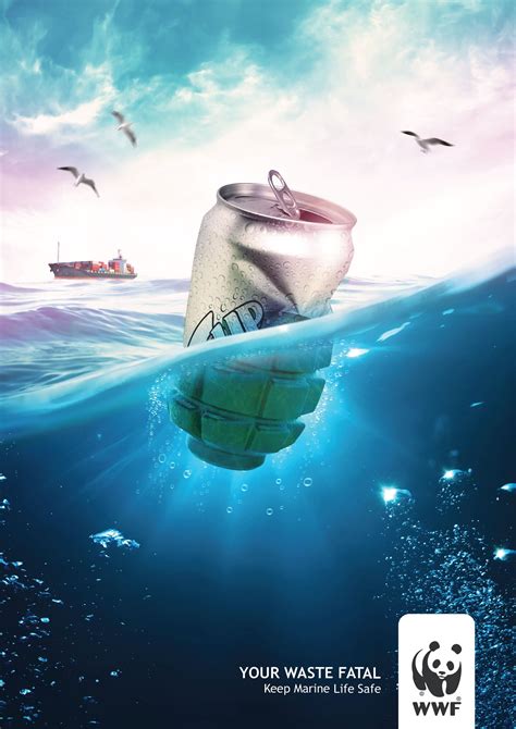 Wwf Print Advert By Pollution Of The Seawater 2 Ads Of The World