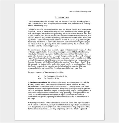 Script Outline Template 12 Examples For Word And Pdf Format