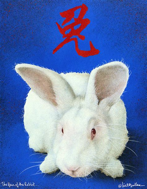 Year Of The Rabbit Painting By Will Bullas Fine Art America