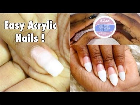 Let's talk about the things you need, first. How To Do Acrylic Nails At Home - YouTube