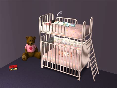 Download Sims 4 Pose Toddler Twin Bunk Beds Kids Furniture Sims 4 5b0