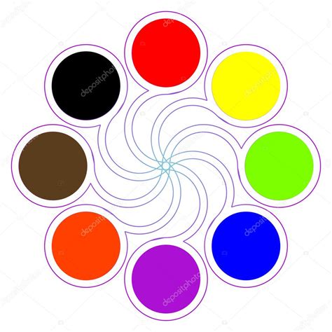 Round Color Palette With Eight Colors — Stock Vector © Robertosch 2044798