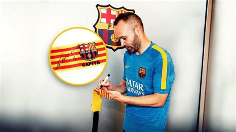 Futbol club barcelona is responsible for this page. Win the captain's armband signed by Iniesta - FC Barcelona