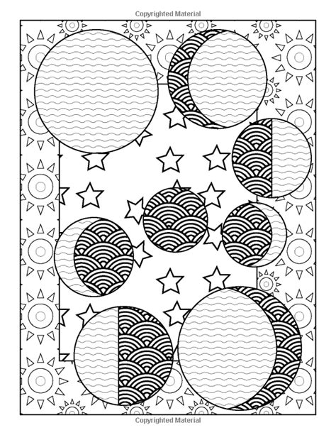 Phases Of The Moon Coloring Page