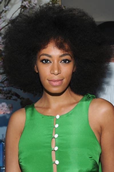 Celebrities Who Embraced Their Natural Hair Texure Solange 2016 Hair