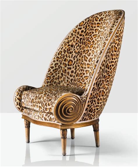 Product title leopard print beach chair cover soft pool lounge bea. Paul Iribe Armchair Nautile | Art deco furniture, Animal ...