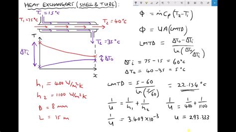 Calculating Rate Of Heat Transfer In Parallel Flow Heat Exchangers