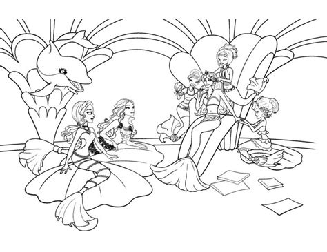 Barbie para colorear, pintar e imprimir