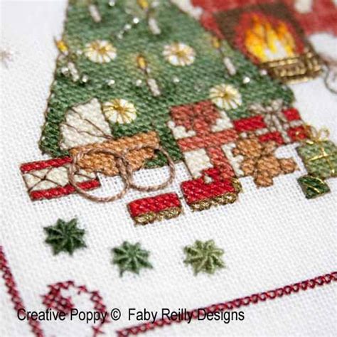 The stitch count for victorian house is 41w x 35h. Faby Reilly Designs - Victorian Christmas Frame (cross ...