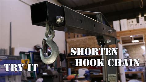 1 ton extra long lift manual chain hoist. Harbor Freight 2 Ton Engine Hoist Modify Chain - YouTube