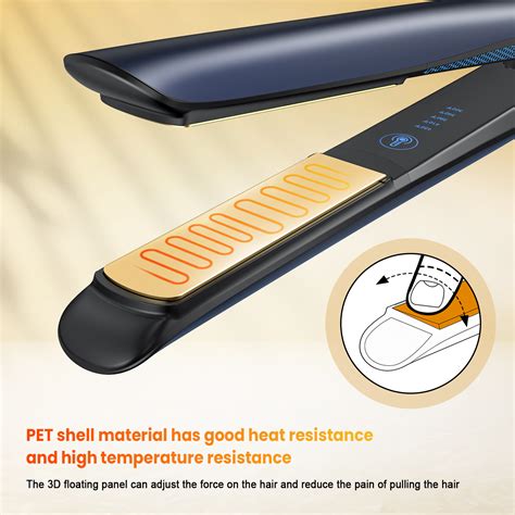 Nexpure 1 Inch Professional Flat Iron 2 In 1 Hair Straightener Fast Heat Floating Plates