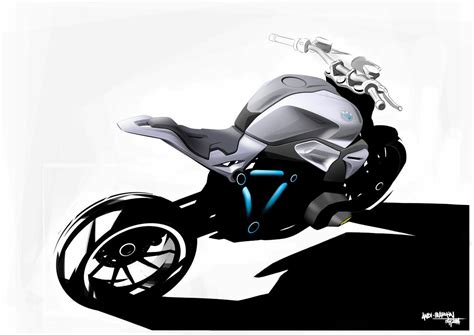 © Automotiveblogz Bmw Concept Roadster Motorcycle Sketches Photos