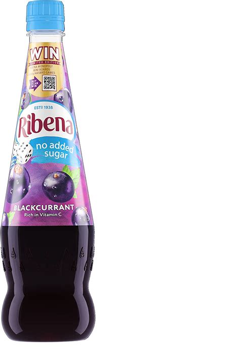 Ribena Blackcurrant Squash No Added Sugar 850ml Uk Grocery