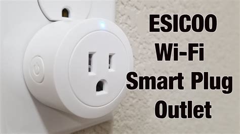 Esicoo Wi-Fi Smart Plug Outlet - Setup & Review - YouTube