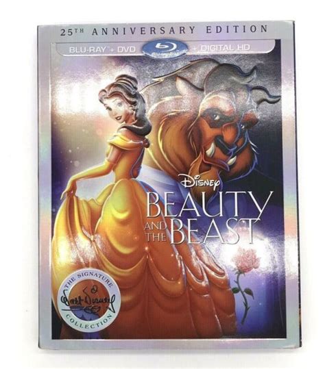 Beauty And The Beast 25th Anniversary Edition Blu Ray Dvd 2 Disc Set