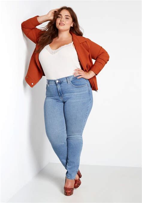 311 Shaping Skinny Jeans Plus Size Plus Size Posing Skinny Jeans