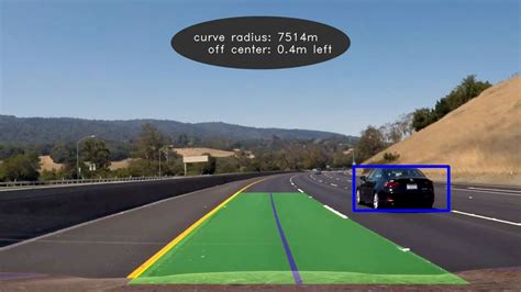 Vehicle Detection Deep Learning W Lane Detection Youtube