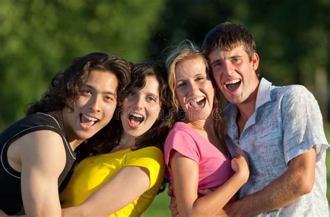 A Group Of Young People Having Fun Stock Photo Image Of Friend Girl