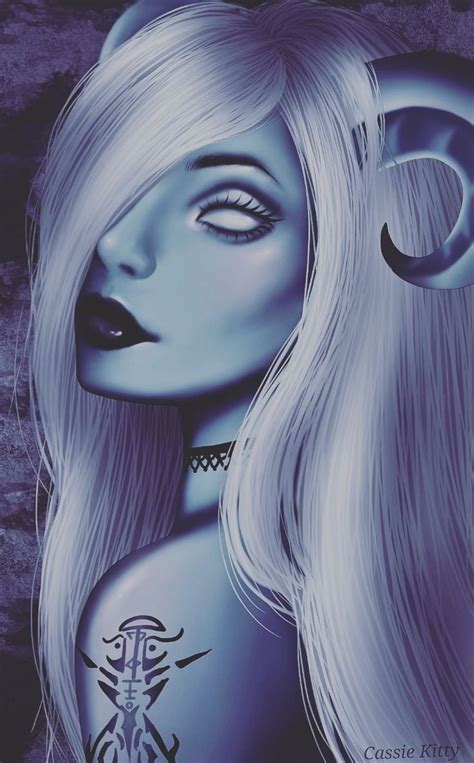 Gothic Draenei Girl By Xcassiemhx Warcraft Art Dark Fantasy Art