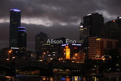 Melbourne Night Sky Victoria Australia By Alison Eno Redbubble