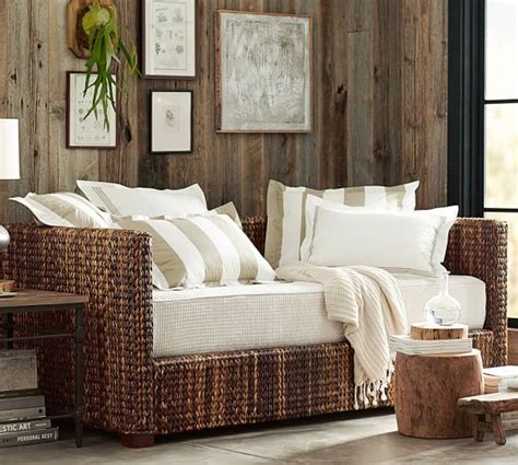 Seagrass Daybed With Trundle Pottery Barn