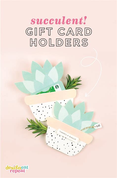Get the tutorial at simply sprout. Cutest gift card holders ever! Use this free template to ...